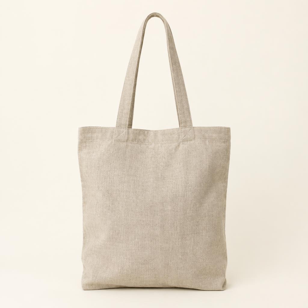 Tote bag en lin naturel