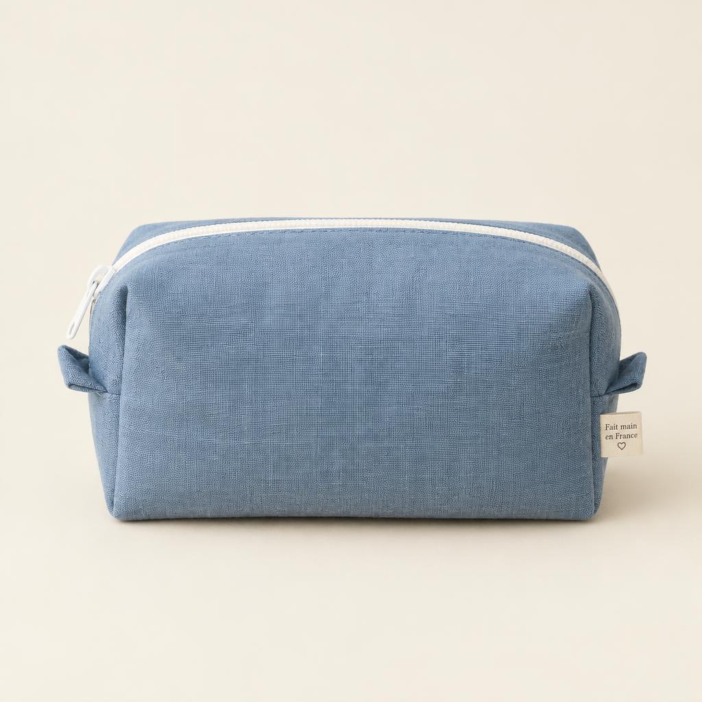 Trousse de toilette bleu denim